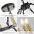 48 - Light Stainless Steel Dimmable Wagon Wheel Chandelier-1897002365