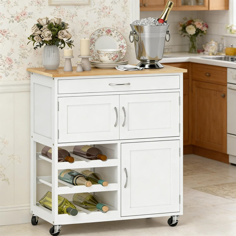 Chariot de cuisine portable (sans tabourets)