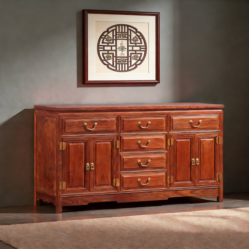 Buffet haut de gamme rétro, H 31,5 po x l 69,29 po x P 16,54 po