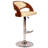Chaffins Swivel Adjustable Height Barstool in Faux Leather, Chrome Base-50232299-50232298