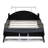 Meridian Race Car Platform Bed With Wheels, Pine Wood And MDF-1290319199-1290319192