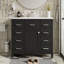 Meuble-lavabo moderne avec 5 tiroirs et 1 porte-344774458
