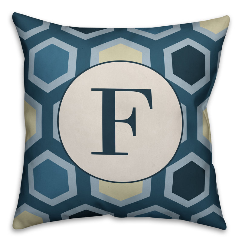 Geometric Reversible Throw Pillow, F