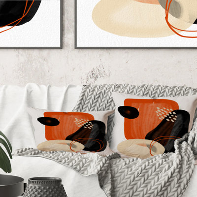 Coussin Minimalistic Shapes In Retro Colors III - Modern Printed