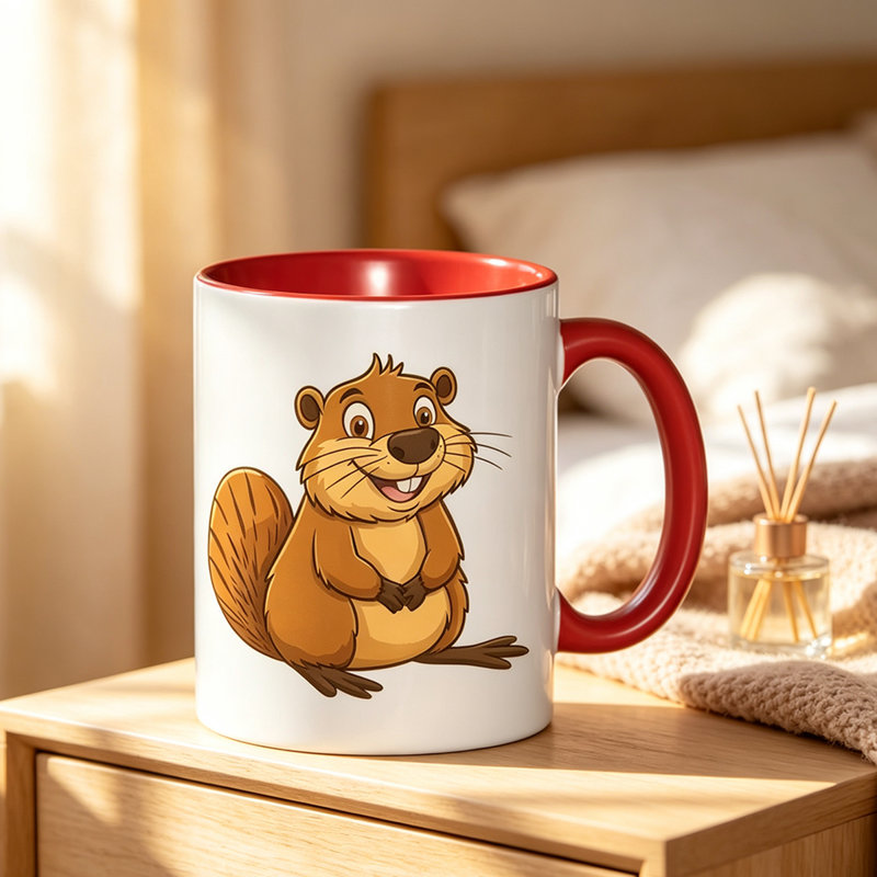 Ceramic Coffee Mug, Red
