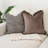 Brown Block Print Pillow Covers