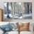 Toile naturelle avec cadre flottant