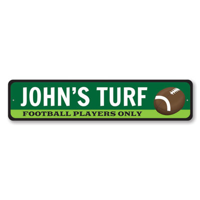 Enseigne de football en aluminium