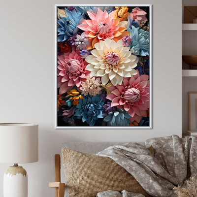 «Colorfull Mums Serene I», reproduction sur toile