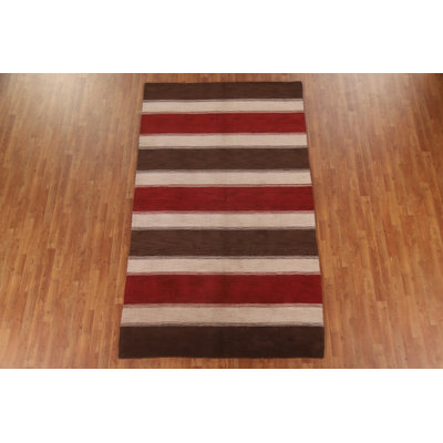Tapis rayé Gabbeh 6 x 9
