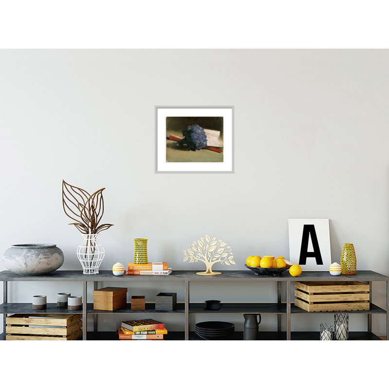 «Bouquet of Violets» par impression giclée encadrée, 17,75 po H x 20,81 po L