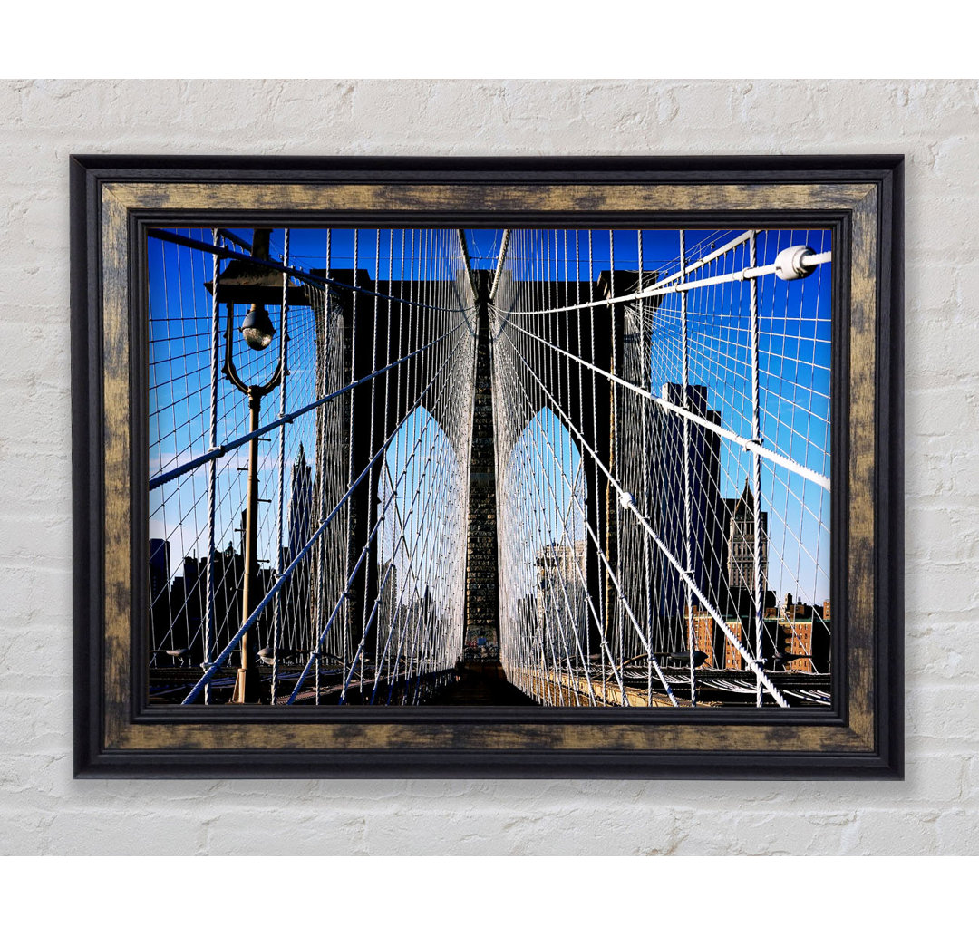 Struktur der Brooklyn Bridge - Einzelne Bilderrahmen Kunstdrucke