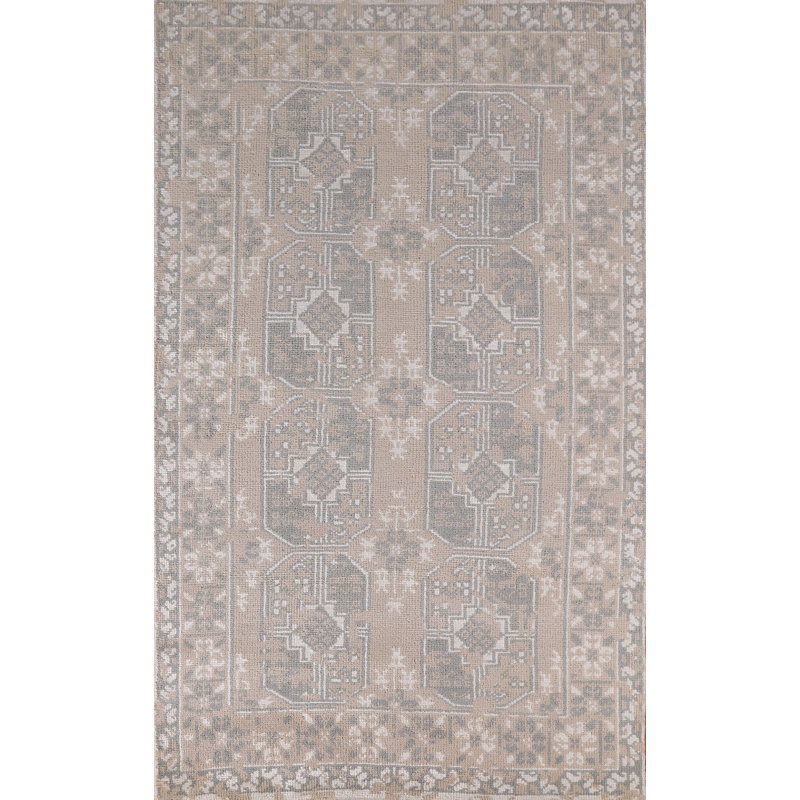 Tapis géométrique indien 5 x 8