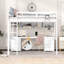 Lit mezzanine avec bureau, armoires, tiroirs et plateau de chevet, station de charge-813424885