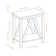 Emmie A-Frame End Table with Lower Shelf