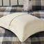 Queen Size Herringbone Duvet Cover With Bold Decorative Pillows Full/Queen Soft Textured-125166586-125166584