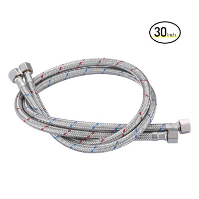 ARCORA Faucet Hose Connects Kitchen Bathroom Sink To Water Supply, Cupc Faucet Supply Lines 3/8" X 3/8" Female Compression Thread 1 Pair