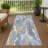 Machine Washable Indoor/Outdoor Chantille ACN2329 Stripes Rug-336154594