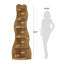 175 cm H x 45 cm W Corner Bookcase