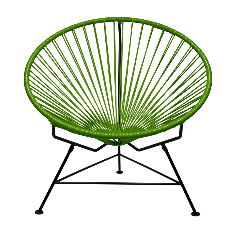 Innit Indoor Handmade Lounge Chair, Cactus/Black