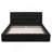 Queen Size Upholstered Platform Bed, Black