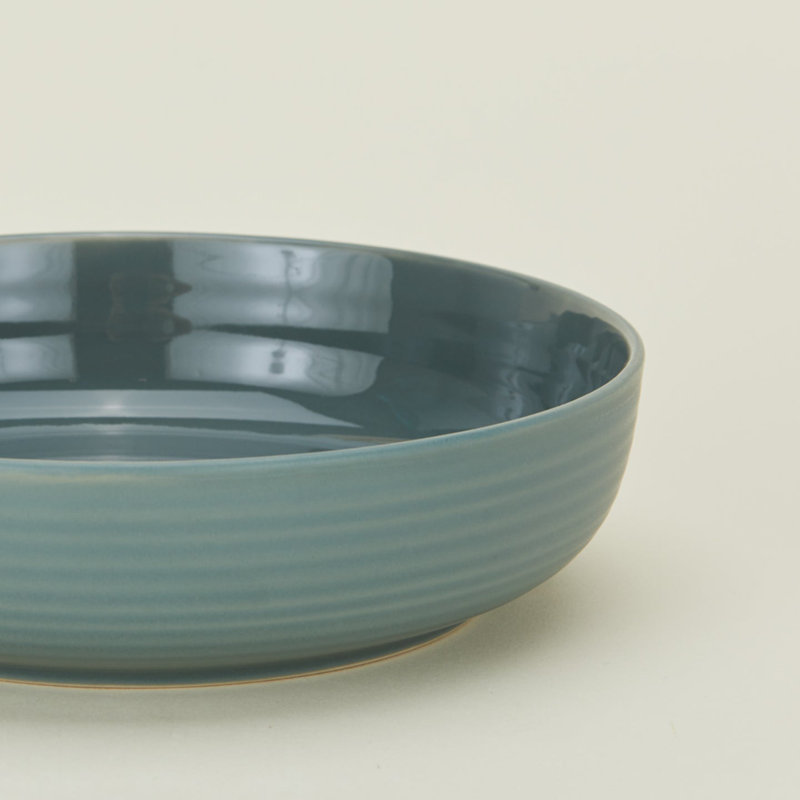 Essential Stoneware Serving Bowl, Blue