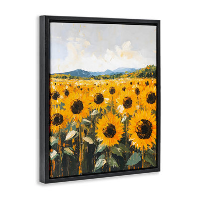 Cadre flottant Endless Sunflowers Meadow, design Creative Studio