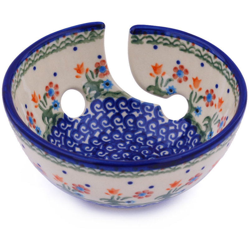 Spring Flowers Ceramic Decorative Bowl