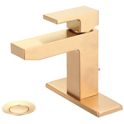 Mod Single-Hole Bathroom Faucet with Drain Assembly