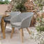 Roma 150Cm Round Sunray Table With 6 Sol Dining Chairs Terrazzo insert