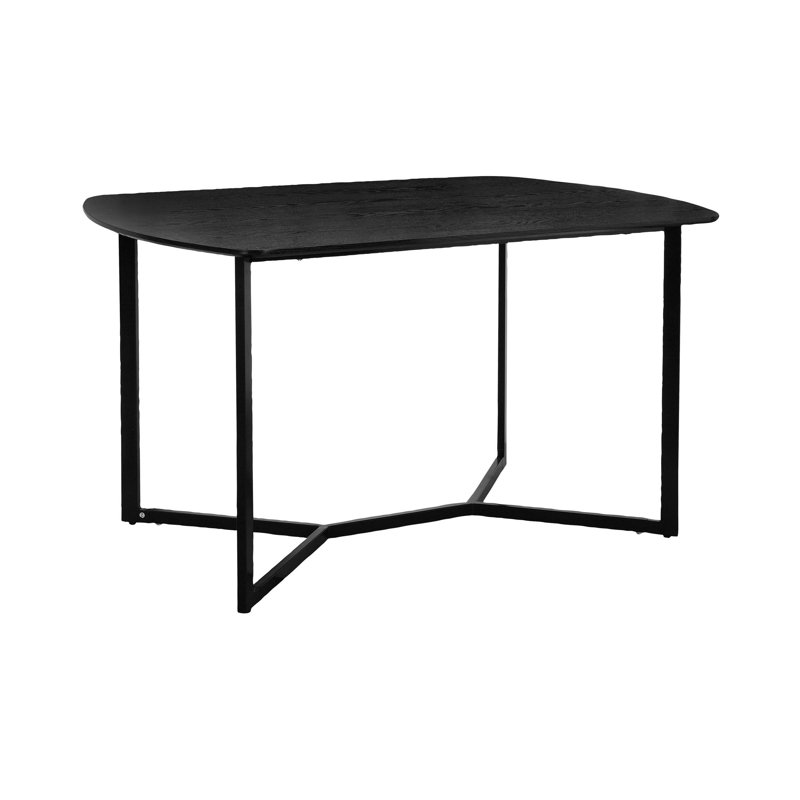 Navleen Metal Base Dining Table, 76cm H x 90cm W x 140cm L