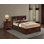 Ensemble de chambre à coucher 2 pièces avec lit de rangement double Schiedam Cappuccino