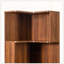 Bibliothèque d'angle avec 5 tablettes et lumières DEL-1721933654