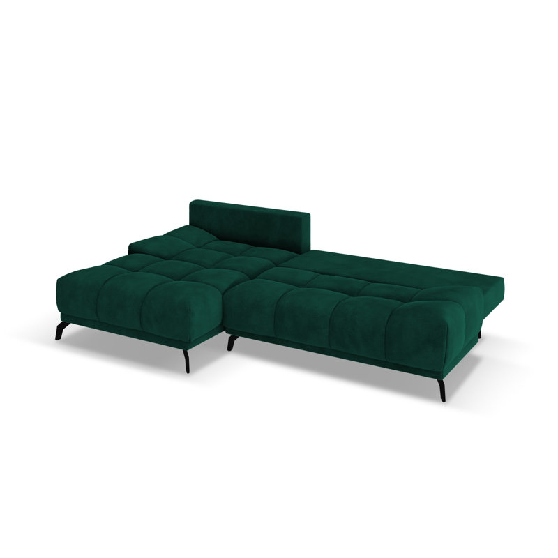 Cuthrell 5 Seater Sofa Bed, Left Hand Facing, Bottle Green