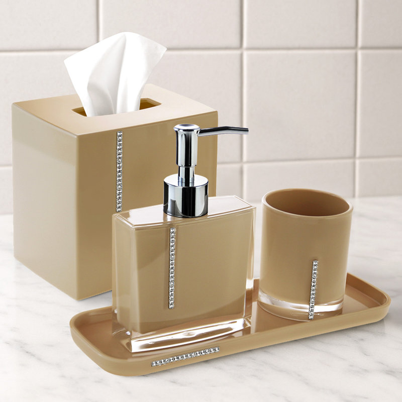 Bathroom Accessory Set, Beige