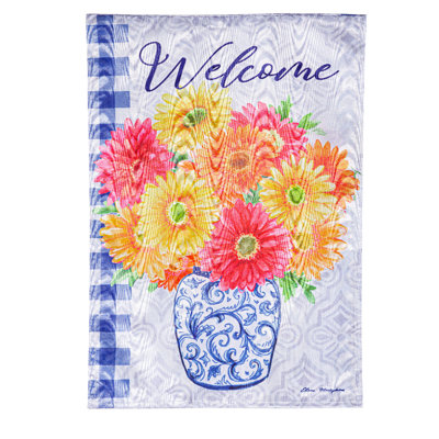 Sandalia Double Sided 18'' H x 12.5'' W Polyester Garden Flag