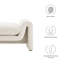 Banc en tissu Waverly Boucle par Modway-88459713