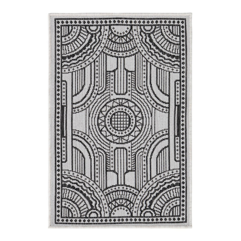 Geometric Indoor / Outdoor Rug, Rectangle 2' x 3'1"