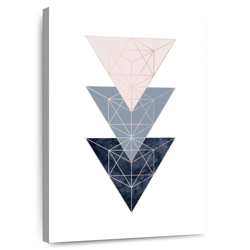 Avery Pink Navy III, 45" H x 30" W