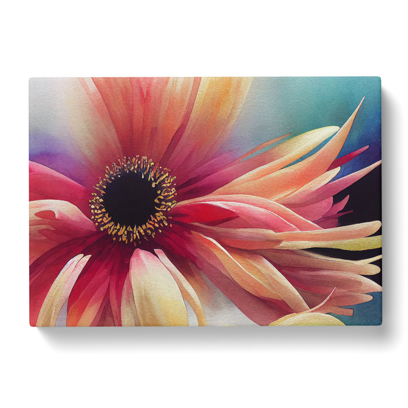 Chrysanthemum Flower Vol.5 - Wrapped Canvas Painting, 35cm H x 50cm W x 3cm D
