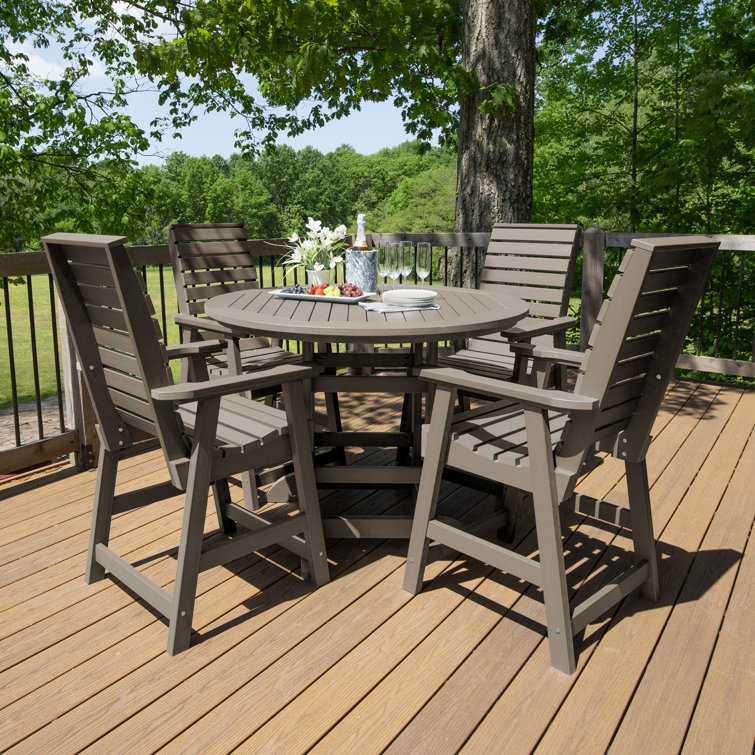 Midwest 4-Person 48" Round, Counter-Height Dining Set