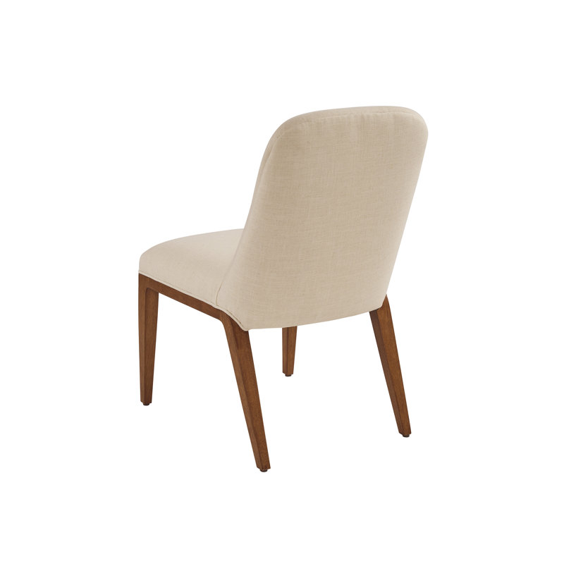 La Costa Upholstered Dining Chair, Polyester Blend Ivory