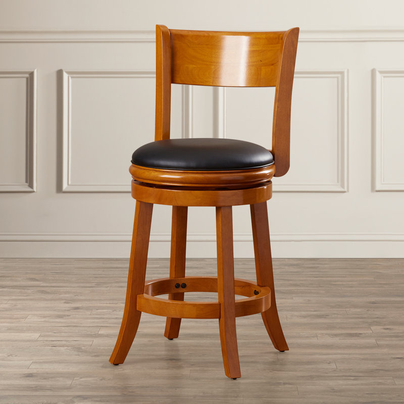 Tabouret de bar et de comptoir Analuz, Sorbier, Tabouret de comptoir (siège d'une hauteur de 25,5