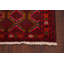 Tapis de couloir rouge en laine noué à la main de conception unique 2 pi 11 po x 5 pi 6 po One Age