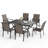 6 - Person Metal Patio Dining Set With Rectangular Table