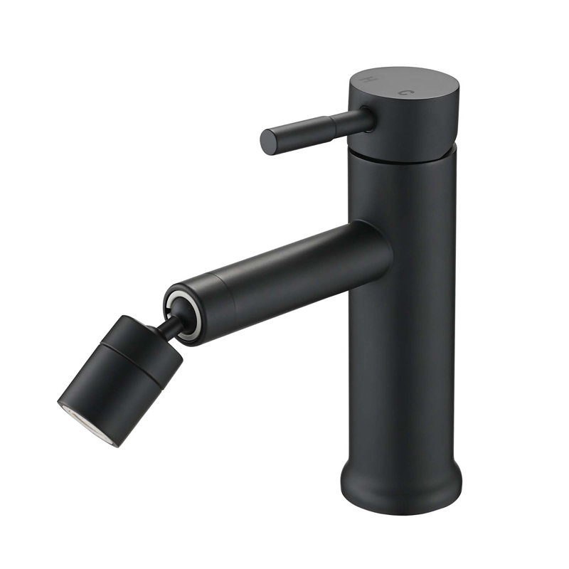 Bathroom Faucet for 2 Mode Faucet for Bathroom Sink with 360° Rotating Aerator, Matte Black