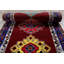 Tapis de zone en laine de couloir 2 pi 9 po x 12 pi 2 po one-of-kind à la main-noué la new age oushak Bascom