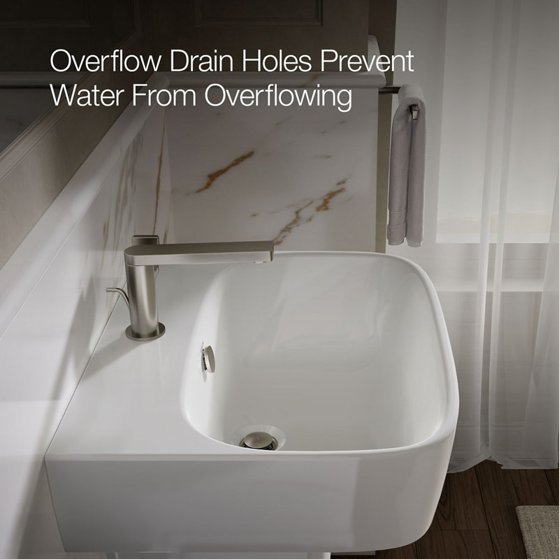 ModernLife™ Wall Mount Bathroom Sink, Single