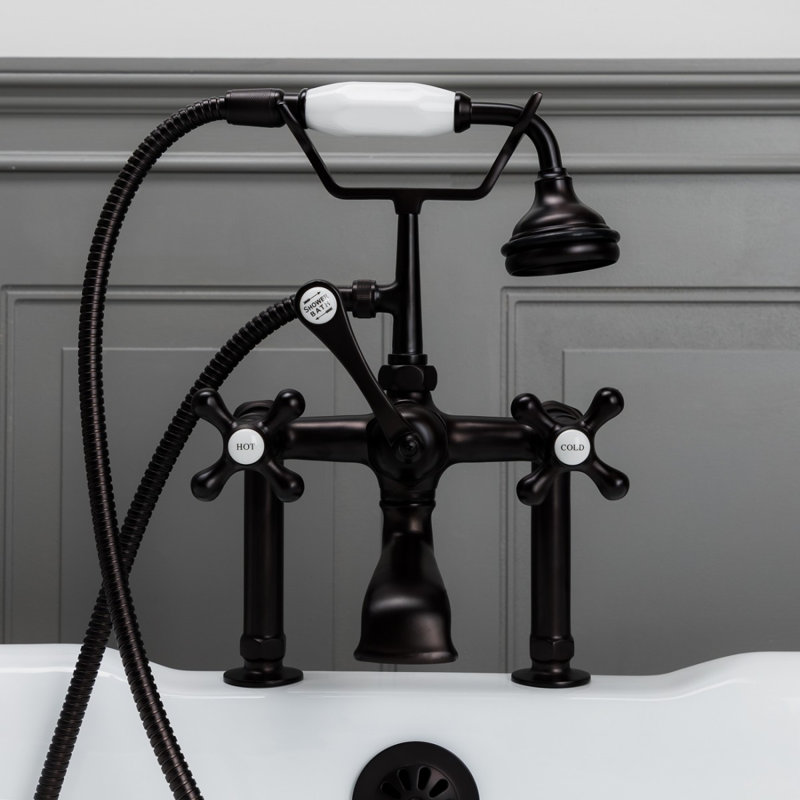 Deck Tub Spout with Diverter, Oil Rubbed Bronze