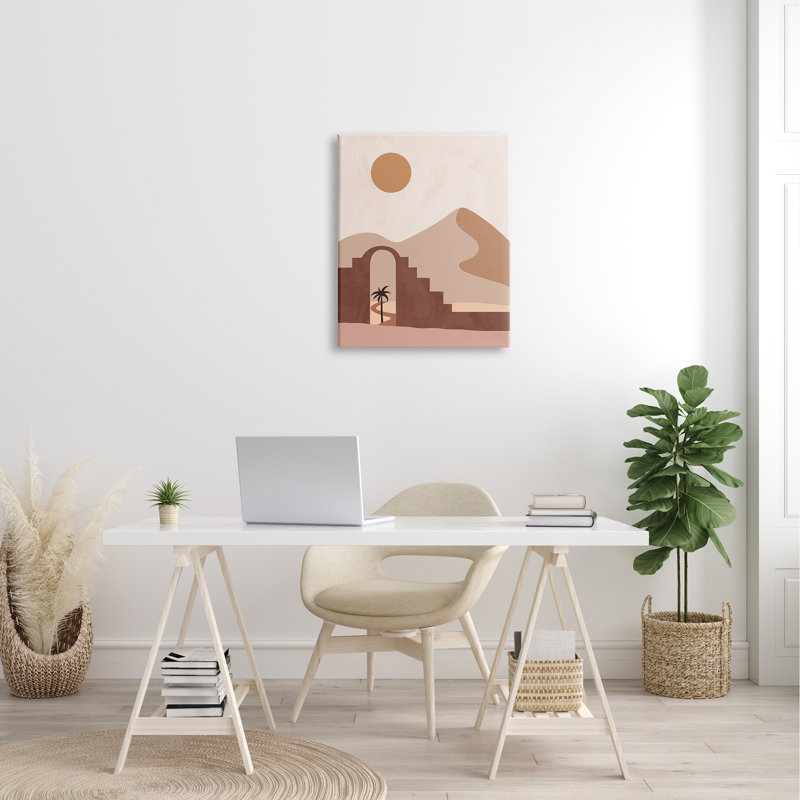 Dune de sable géante déserte, Plaque murale, H 24 po x l 24 po x P 1,5 po